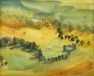 Tuscan Valley – Watercolor Work by Artist Deborah L Giles